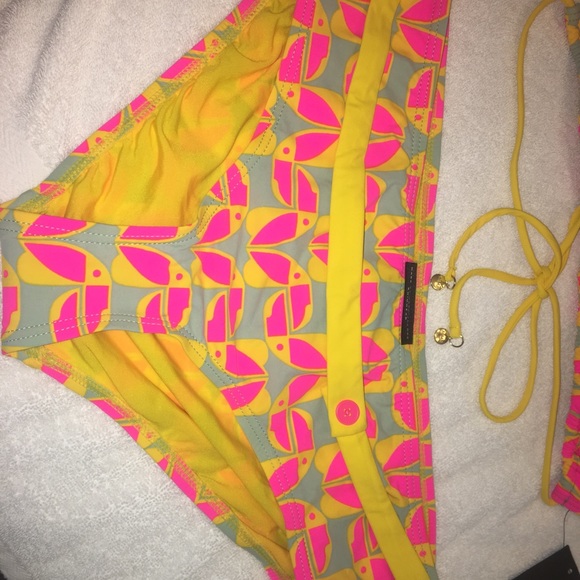 Marc by Marc Jacobs yellow & pink bikini 2-piece - Picture 3 of 7